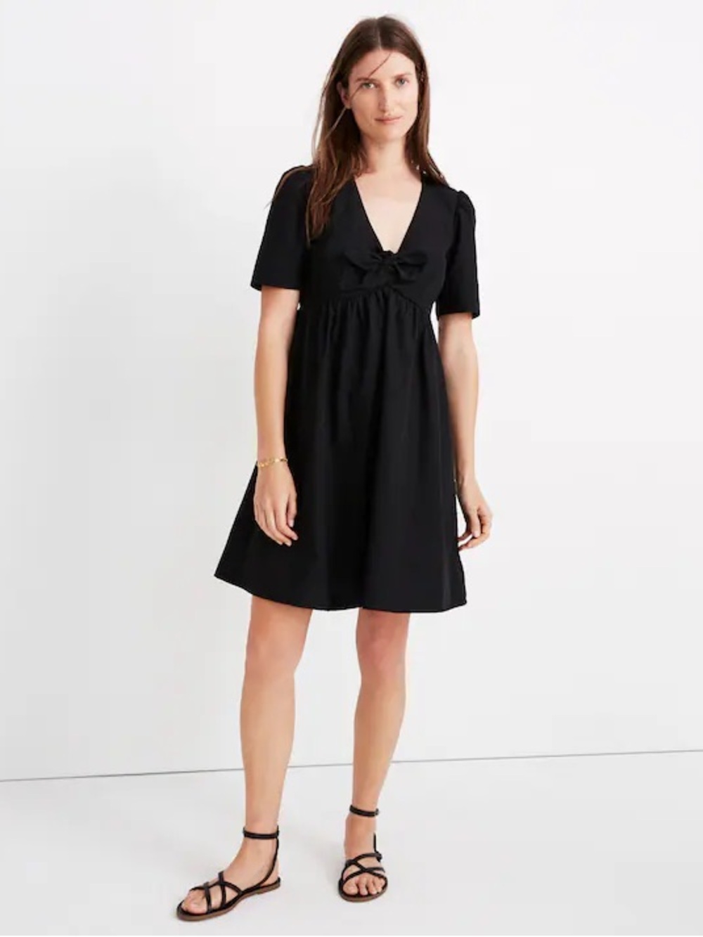 Madewell Tie-Front Mini Dress